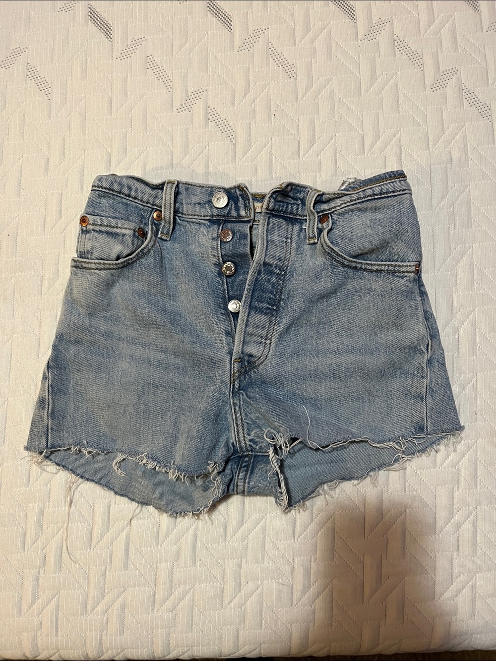 Levi's Light Blue Denim Jean Shorts